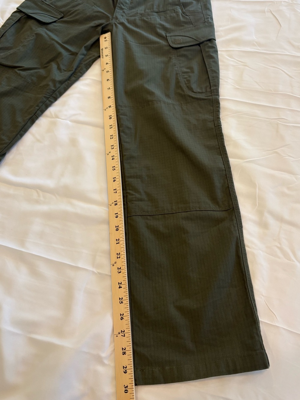 5.11 Tactical Women’s Olive Green Cargo Pants Ripstop Utility Outdoor Size 10 R - Picture 12 of 13